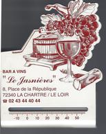 72 - LA CHARTRE SUR LOIRE - T.B. Thermomètre Publicitaire Du Bar à Vins " Le Gasnières " - Place De La République - Autres & Non Classés