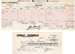 CHIMAY COMMERCE - COMPAGNIE NATIONALE D'ECLAIRAGE - GAZ & ELECTRICITE CHIMAY - 1959 - Electricidad & Gas