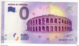 2017-5 BILLET TOURISTIQUE ITALIE 0 EURO SOUVENIR N°SEEW000802 ARENA DI VERONA - Privéproeven