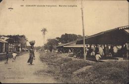 CPA Guinée Française Conakry Marché Indigène 180 A Albaret Dakar - Guinée Française