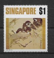 Thème Animaux - Singes - Lémuriens - Singapour - Neuf ** Sans Charnière - TB - Monkeys