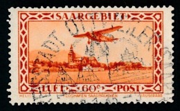 SARRE 1932 - Yv. PA 3 Obl.   Cote= 6,00 EUR - Aéroport De Sarrebruck  ..Réf.DIV20212 - Luchtpost
