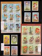 MUSHROOMS (FUNGI) LIBERIA 1998-2011 superb Never Hinged Mint Collection On Stock Pages, All Different, Excellent Conditi - Unclassified