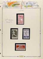 SPORT TURKEY 1940-1998 Never Hinged Mint All Different Stamps And Illustrated First Day Covers Displayed On Pages, Inclu - Non Classés