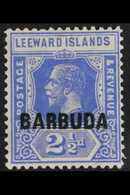 BARBUDA 1922 2½d Bright Blue, Variety "watermark Inverted", SG 4w, Very Fine NHM For More Images, Please Visit Http://ww - Andere & Zonder Classificatie