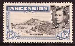 1938 6d Black And Blue Perf. 13½, BOULDER FLAW, SG 43a, Fine Mint. For More Images, Please Visit Http://www.sandafayre.c - Ascension (Ile De L')