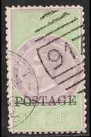 NEW SOUTH WALES 1885-86 5s Lilac & Green "POSTAGE" Overprint In Black Perf 12x10, SG 238b, Fine Used. For More Images, P - Andere & Zonder Classificatie