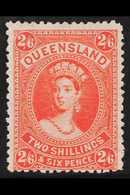 QUEENSLAND 1895 2s.6d Vermilion Chalon On Thin Paper, SG 162, Fine Mint For More Images, Please Visit Http://www.sandafa - Autres & Non Classés