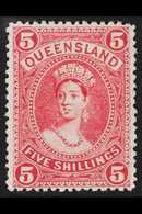 QUEENSLAND 1907-11 5s Deep Rose Chalon, SG 310a, Very Fine Mint For More Images, Please Visit Http://www.sandafayre.com/ - Other & Unclassified