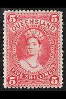 QUEENSLAND 1907-11 5s Deep Rose Chalon, SG 310a, Very Fine Mint For More Images, Please Visit Http://www.sandafayre.com/ - Altri & Non Classificati