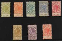 SOUTH AUSTRALIA 1906-12 Tall QV (thick "POSTAGE", Watermark Crown Over A) Complete Set (one Of Each Value), SG 298/305,  - Other & Unclassified