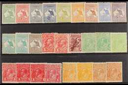 1913-20 FIRST WATERMARK ISSUES MINT COLLECTION An Attractive Mint Collection Of These First Watermark Issues That Includ - Andere & Zonder Classificatie