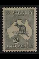 1915 2d Grey, Die II, Wmk "Large Crown", Kangaroo, SG 24, Fine Mint.  For More Images, Please Visit Http://www.sandafayr - Andere & Zonder Classificatie