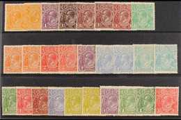 1918-25 MINT KGV HEADS COLLECTION Presented On A Stock Card, ALL DIFFERENT & Including The 1918-23 Set To 1s4d Shades, 1 - Other & Unclassified