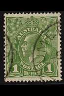 1926-30 1d Sage-green KGV Head DIE II Perf 13½x12½, SG 95b, Very Fine Cds Used, Very Fresh. For More Images, Please Visi - Autres & Non Classés