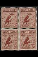 1932 6d Red-brown Laughing Kookaburra, SG 146, Never Hinged Mint BLOCK Of 4, Very Fresh. (4 Stamps) For More Images, Ple - Andere & Zonder Classificatie