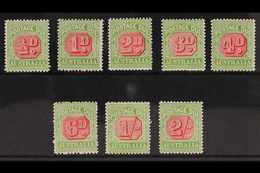POSTAGE DUES 1909-11 Perf 12 X 12½ (rosine And Yellow-green) Set Complete To 2s, SG D63/D70, Fine Mint With Lovely Fresh - Andere & Zonder Classificatie