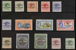 1942 "Landfall Of Columbus" Opt'd Set, SG 162/75a, Never Hinged Mint (14 Stamps) For More Images, Please Visit Http://ww - Andere & Zonder Classificatie