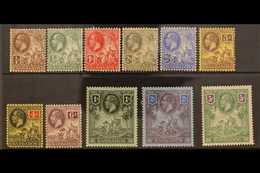 1912-16 Complete KGV Set, SG 170/180, Fine Mint. (11 Stamps) For More Images, Please Visit Http://www.sandafayre.com/ite - Barbades (...-1966)