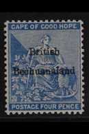 1885 4d Dull Blue, Overprinted, SG 3, Very Fine Mint. Bright Stamp. For More Images, Please Visit Http://www.sandafayre. - Autres & Non Classés