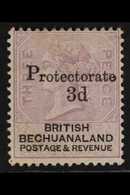 1888 3d On 3d Pale Reddish Lilac & Black "Protectorate" Overprint, SG 43, Mint Part Gum. For More Images, Please Visit H - Autres & Non Classés
