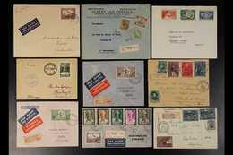 1894-1960 INTERESTING COVERS GROUP Includes Registered Covers, 1935 Cover With Exhibition Label, 1935 4f On 5f Air Surch - Andere & Zonder Classificatie