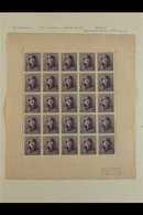 1919 15c Slate-violet King Albert Tin Hat (COB F169A, SG 241, Michel 149), Fine Mint (stamps Are Never Hinged) Complete  - Autres & Non Classés