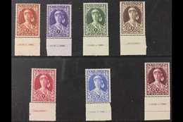 1931 Anti - Tuberculosis Complete Set, Cob 326/32, SG 593/99, Marginal Never Hinged Mint (7 Stamps) For More Images, Ple - Altri & Non Classificati