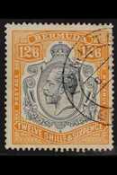 1932 12s 6d Grey And Orange, Geo V, SG 93, Very Fine Used With Hamilton Cds Cancel. For More Images, Please Visit Http:/ - Bermudes
