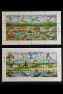 PREHISTORIC ANIMALS 1990's NEVER HINGED MINT COLLECTION Of Sheetlets And Stamps In Sets Featuring DINOSAURS With Imperf  - Guyana (1966-...)