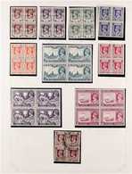 1937-1956 MINT & USED RANGES On Pages, Includes 1947 Opts Set Mint, Some Blocks Of 4 Etc. Fine & Fresh Condition. (appro - Birmania (...-1947)