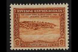 1931 8c Chestnut "Hearts Content", Variety "wmk Inverted", SG 204w, Very Fine Mint. For More Images, Please Visit Http:/ - Altri & Non Classificati