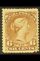 1868 6c Yellow Brown, SG 59b, Uni 27a, Very Fine Mint No Gum. Cat SG £1300. For More Images, Please Visit Http://www.san - Autres & Non Classés