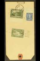 1936 PARCEL TAG Franked With 1930 $1 Olive-green, 1935 5c Blue & 20c Olive-green ($1.25 Rate), From "The Canadian Bank O - Sonstige & Ohne Zuordnung