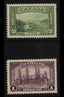 1937-8 TOP VALUES.  50c Green & $1 Violet SG 366/7, Never Hinged Mint (2 Stamps) For More Images, Please Visit Http://ww - Other & Unclassified