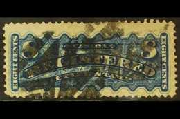 REGISTRATION 1875 8c Blue, SG R9, Good Used With Full Perfs. Cat £300 For More Images, Please Visit Http://www.sandafayr - Andere & Zonder Classificatie