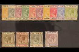1921-23 Script Watermark Set (less 2pi Blue And Purple), SG 85/99, Fine Mint. (14 Stamps) For More Images, Please Visit  - Altri & Non Classificati