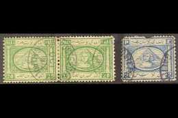 USED ABROAD : GALIPOLI (TURKEY) 1872 Fine Cds Strike On 20pa Pair, And Part Strike On 2pi (faults). (3 Stamps) For More  - Other & Unclassified