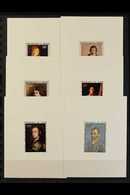 NIGER 1967-8 EPREUVES DE LUXE Airmail Issues, ART Self-portraits Complete Set, Yvert 68/70 & 80/82, SG 244/6 & 277/9, Fe - Andere & Zonder Classificatie