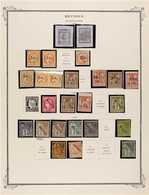 REUNION 1852-1900 MINT COLLECTION In Hingeless Mounts On Pages, Includes 1852 15c & 30c Reprints/forgeries, 1885-86 25c  - Autres & Non Classés