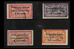 SYRIA 1923. "Syria Grand Liban" Poste Par Avion Overprinted Set, SG 114/117, Fine Used (4 Stamps) For More Images, Pleas - Andere & Zonder Classificatie