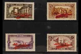 SYRIA 1926 Air Post Set, Variety "INVERTED SURCHARGES", Maury 34b, 35a, 36b/37b, SG 192a/95a. Fine Mint (4 Stamps) For M - Andere & Zonder Classificatie
