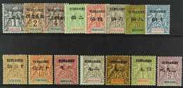 YUNNANFOU 1903 Set Overprinted "Yunnansen" Complete, Yv 1/15, Very Fine And Fresh Mint. High Values Signed. (15 Stamps)  - Andere & Zonder Classificatie