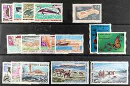 SAINT PIERRE ET MIQUELON 1969-1975 Never Hinged Mint All Different Selection, Includes 1969 Marine Animals Set, 1969 50f - Other & Unclassified