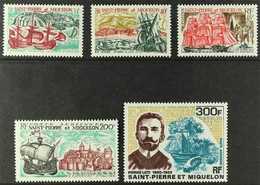 SAINT-PIERRE ET MIQUELON 1969 Ships - Maritime Links With France Complete Set Incl Airs (Yvert 395/97 & 46/47, SG 465/69 - Sonstige & Ohne Zuordnung