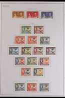 1937-49 COMPLETE VFM COLLECTION A Complete Collection From Coronation To UPU, SG 147/69, Very Fine Mint (28 Stamps) For  - Gambia (...-1964)