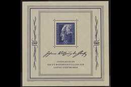 SOVIET ZONE 1949 50pf Goethe Festival Miniature Sheet, Mi Bl 6, Never Hinged Mint For More Images, Please Visit Http://w - Sonstige & Ohne Zuordnung