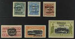 1922 "Revolution" Overprints On Stamps Of Crete (Pictorials Of 1905) Complete Set, SG 366/371, Never Hinged Mint. (6 Sta - Otros & Sin Clasificación