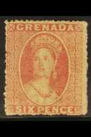 1863-71 6d Rose, Watermark Small Star, Rough Perf 14 To 16, SG 6, Fine Mint With Full Original Gum. For More Images, Ple - Grenade (...-1974)