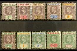 1902 1902 Complete Definitive Set, SG 57/66, Fine Mint. (10 Stamps) For More Images, Please Visit Http://www.sandafayre. - Grenade (...-1974)